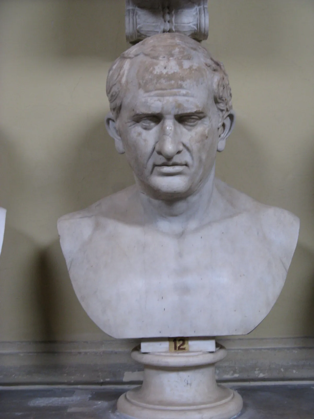 Marble bust of Marcus Tullius Cicero, late Republican Roman portraiture, Vatican Museums.
